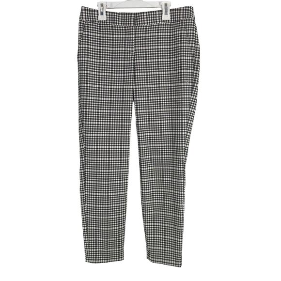 Express Black & White Check Pattern Columnist Pants - Picture 1 of 8